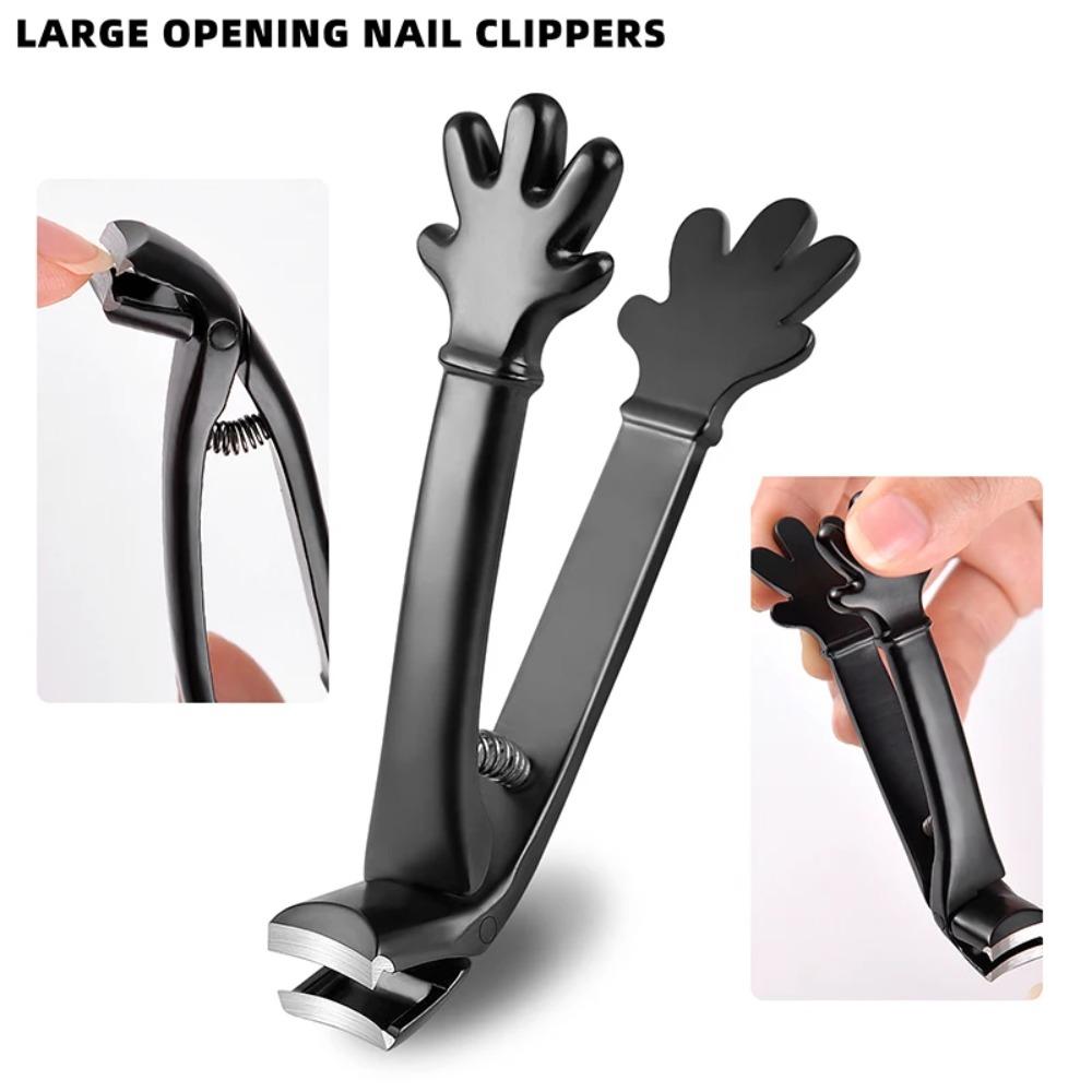 Wide Jaw Palm Fingernail Clipper Professional Pedicure Manicure Tools for Men