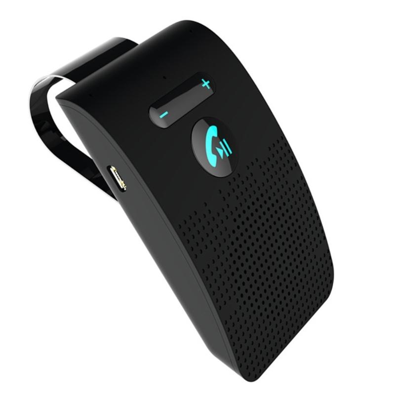 Беспроводной Bluetooth 5.0 Автомобильный комплект Handsfree Стереодинамик BT для телефона MP3 Музыкальный плеер Передатчик Поддержка Siri