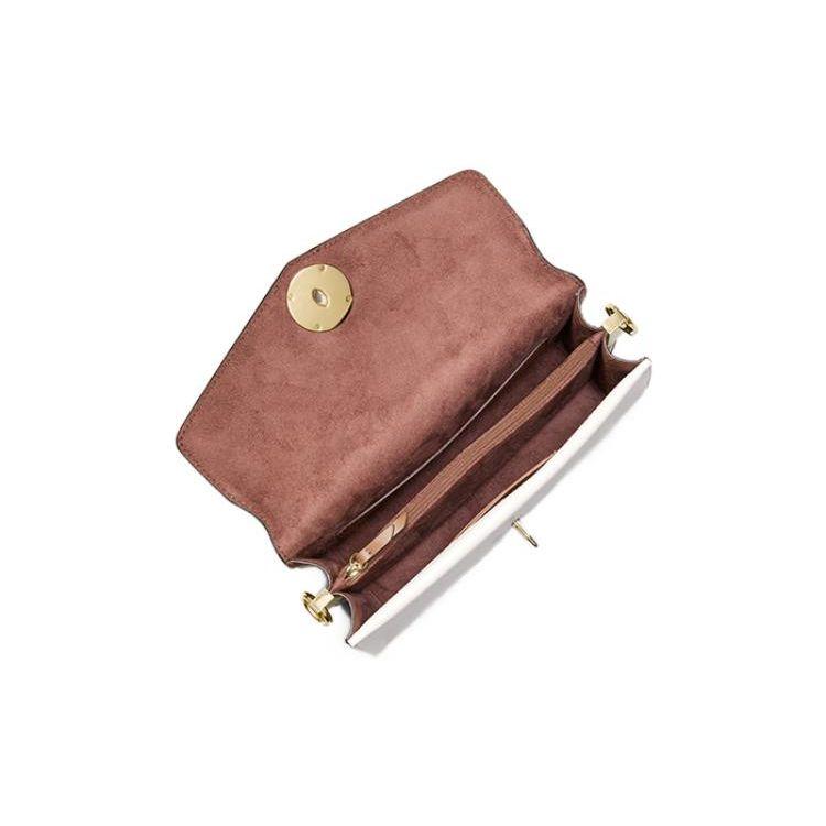Michael Kors Mk Greenwich Модная Повседневная Для Поездок На Работу Путешествий Логотип С Буквой Пряжка Клапан Цветовой Блок Кожаная Сумка На Плечо Женская Сумка На Плечо 30S2GGRL2L-391
