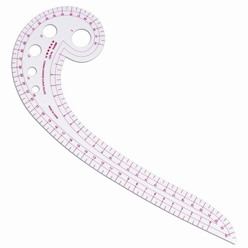 Французская лекальная линейка Мягкая линейка для пэчворка Измерительный шаблон для портного, инструмент для резки ткани