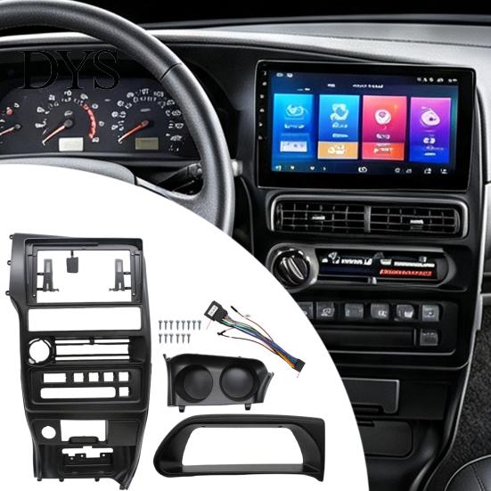 Комплект проводки для автомагнитолы 9 дюймов, панель для установки на приборную панель Lada Samara 2002-2014, левый руль, двойной DIN, адаптер, рамка, Android-головное устройство