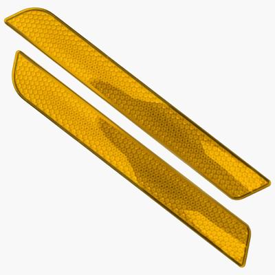 Современный Задний Отражатель Отражатель Уплотнитель Мотоциклетный Кастомный Тонкий Клеевой Уплотнитель Отражатель KK-023 Красный Оранжевый (Оранжевый размер L)