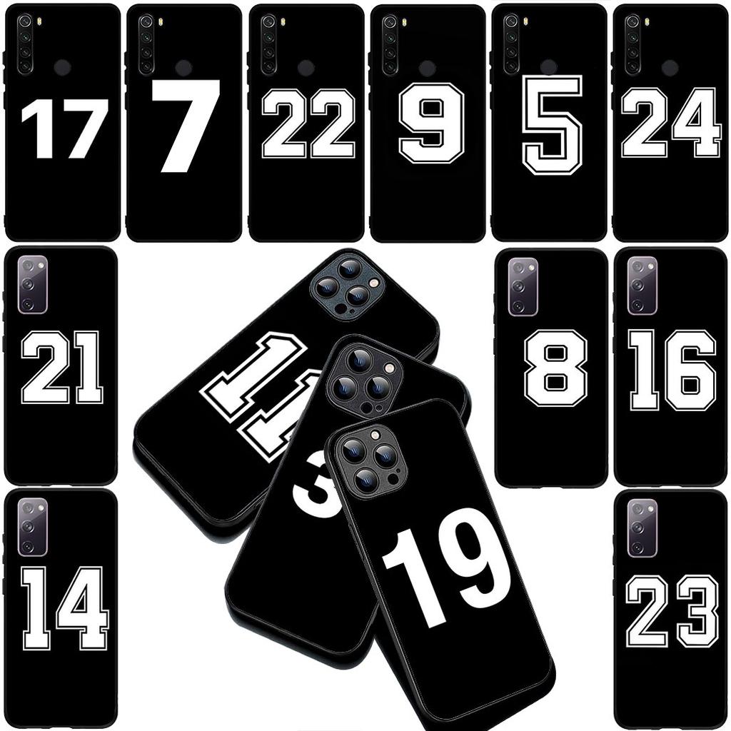Number Football Basketball Sport Lucky Cover for Samsung Galaxy S10 Lite S8 S9 Plus A33 A34 A31 70 A71 A72 Note 20 9 8 Case