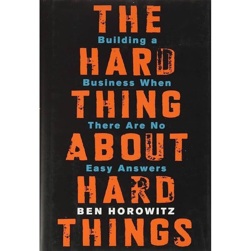 Hard Thing About Hard Things Paperback f357 UKN976