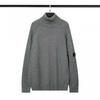 Mens Winter Casual Knit Sweater With Stand Collar Half Zip Loose Fit Wool Blend Youth