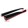 A Pair Car Rear Bumper Lip Diffuser Splitter Spoiler Guard Canard Protector For Subaru Impreza WRX Sti 2011-2014 4Dr CS Style