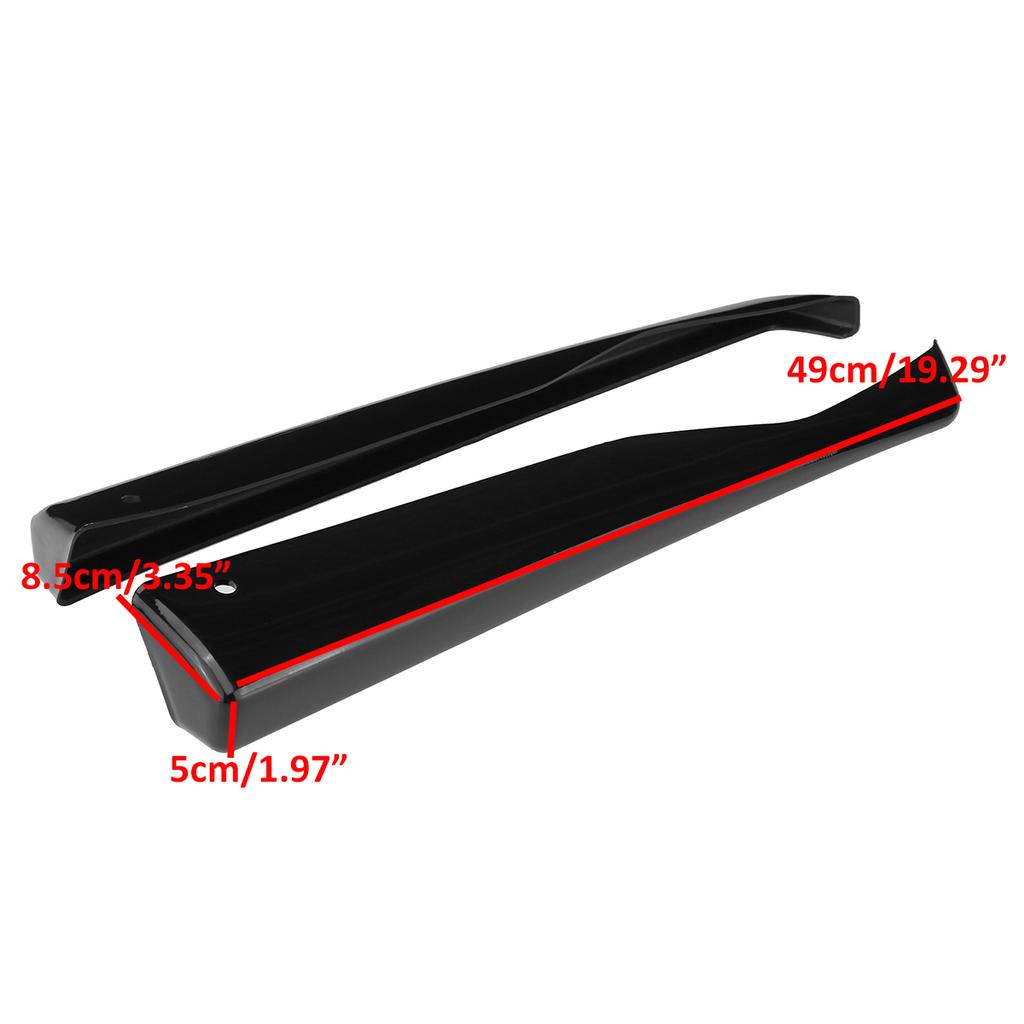 A Pair Car Rear Bumper Lip Diffuser Splitter Spoiler Guard Canard Protector For Subaru Impreza WRX Sti 2011-2014 4Dr CS Style