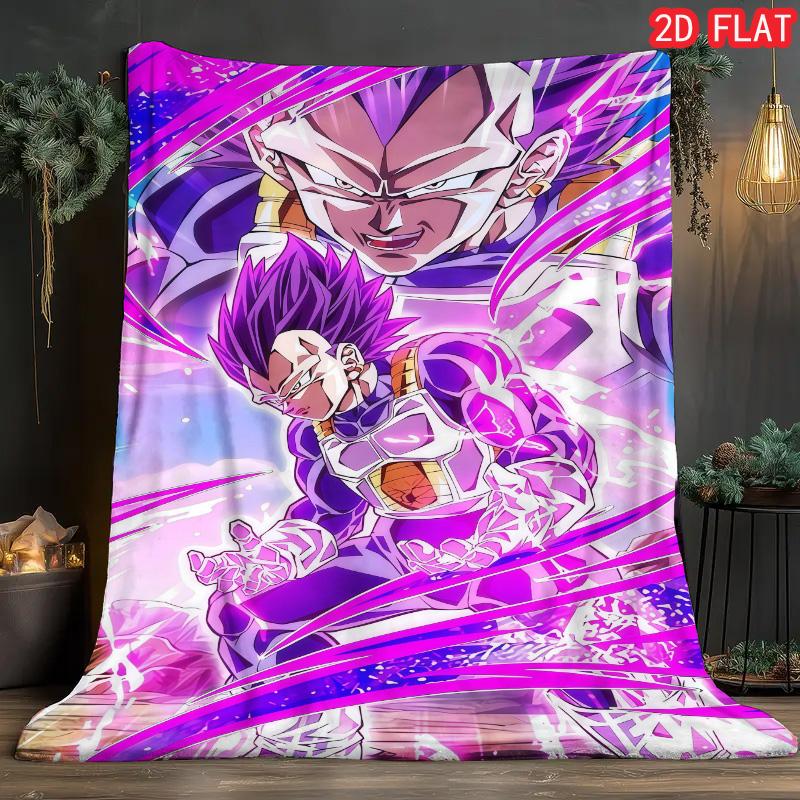 Dragon Ball Easy to Carry Blanket Lightweight Flannel Warm Blanket for Travel Outdoor THW