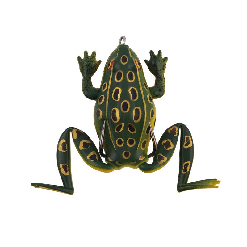 Мягкая приманка Thunder Frog: Наживка для жабы 6,5 см/19 г в фирменной упаковке для черной рыбы