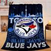 Blue Jays Logo Blanket Flannel Throw for Sofa, Travel, Camping, Livingroom, Office, Chair and Bed Soft and Warm Holiday gifts