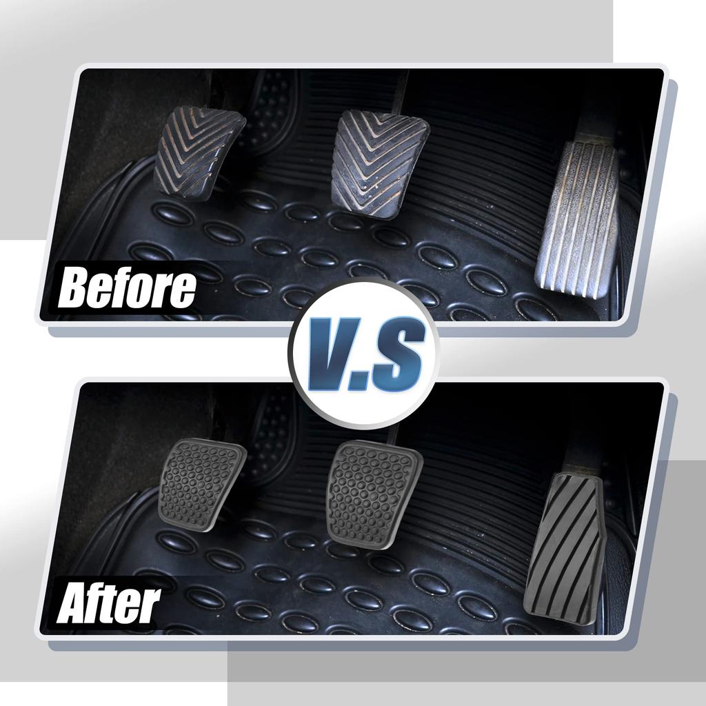 ACROPIX Накладка на педаль газа автомобиля, накладка на педаль сцепления и тормоза, противоскользящая, подходит для Suzuki Aerio, черная, 3 шт.