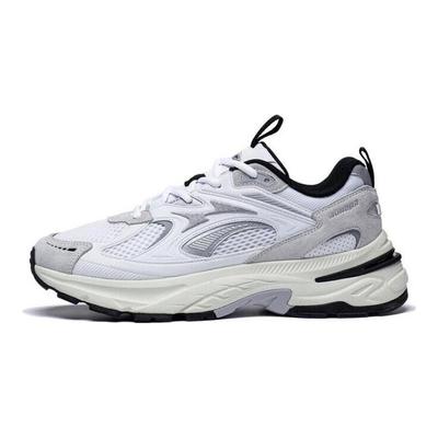 Li Ning Aurora 2K Удобные Нескользящие Износостойкие Низкие Повседневные Кроссовки Мужские Стандартные Белые AGCT107-1