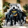 Batman Pattern Blanket for Home Decoration, Bed, Sofa, Car Travel, Camping, Suitable for All Seasons, Birthday Christmas Gift