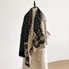 New Fashion Cashmere Women Print Double-sided Scarf  Winter Warm Elegance Shawl Pashmina Female Outdoor Brand Scarves