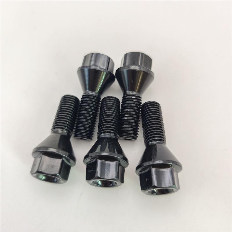 5PCS/20PCS Wheel Lug Bolt Nuts M12X1.5 M14X1.5 M14X1.25 for BMW E46 325 E90 E39 E60 E53 1-2-3-4-5-6-7-8 X1-X2-X3-X4-X5-X6 Z4