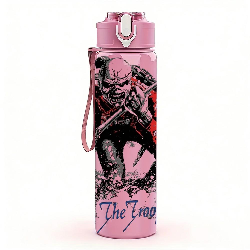 1PC Red Band Group A B C 750ml sports water bottle leakproof straw lid outdoor office home