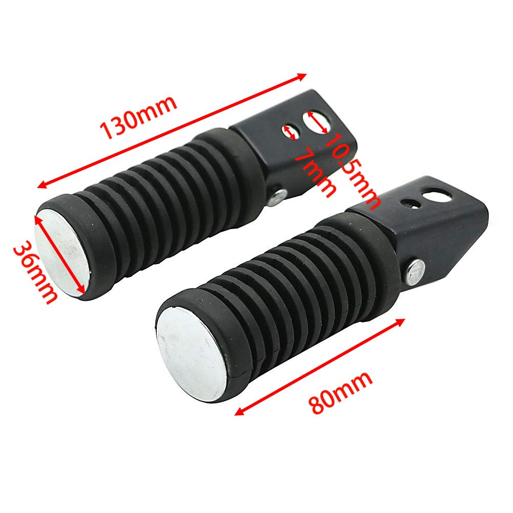 ALPHARIDER Универсальный комплект из левой и правой педалей для заднего тандемного руля, подходящий для Honda GS125GN125 Cub Kawasaki Z400FX Zephyr ZXR400Baja Mini Bike