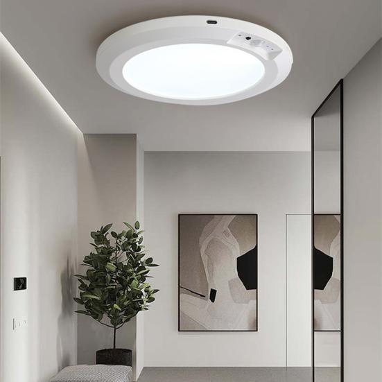 Потолочный светильник с датчиком движения и пультом дистанционного управления, 3 цветовых температуры, регулировка яркости, простота использования