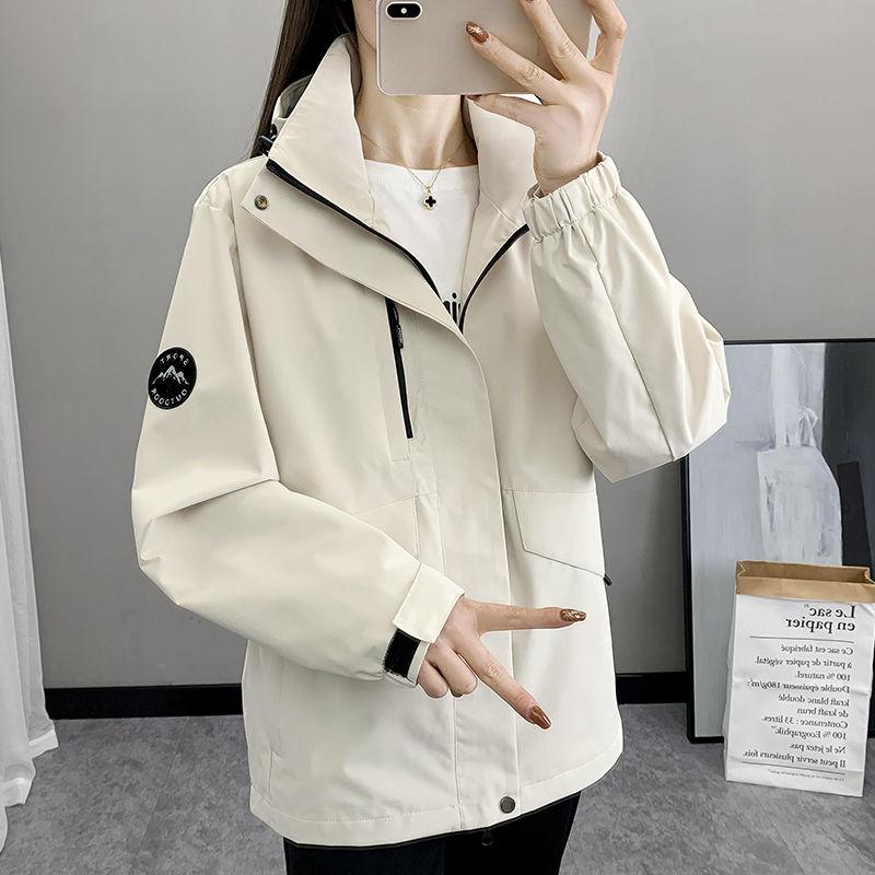 Fashionable Loose Spring and Autumn Women's Coat Best-selling Waterproof and Windproof Windbreaker for Women Outdoor Daily Commuting Casual Outerwear