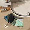 Living Room Floor Mat  Rubber Non-slip Bottom Easy to Clean Rugs Super Absorbent Bath Mat Quick-drying Bathroom Mats