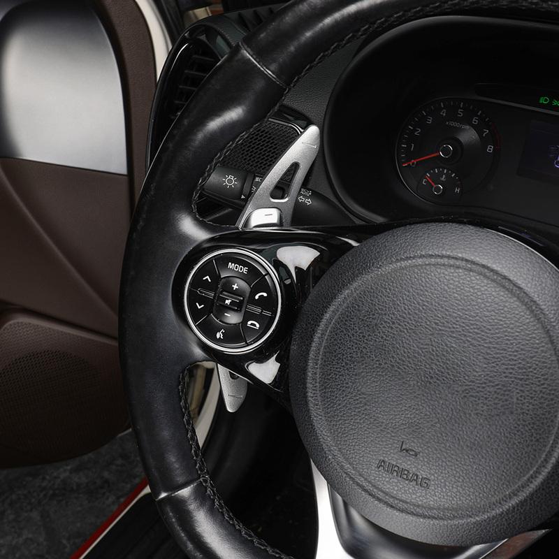 Для KIA Soul   Аксессуары 2 шт. Алюминиевые подрулевые переключатели Лепестки переключения передач Расширители на руль Автоаксессуары LHD/RHD