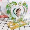 Силиконовая форма для фоторамки в виде сердца DIY Поделки Формы для заливки эпоксидной смолой Украшения Цветная цепочка Инструмент для изготовления ювелирных изделий Поставка