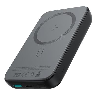 Мини-пауэрбанк 10000 мАч Магнитный с QC PD USB Type-C Зарядное устройство Черный