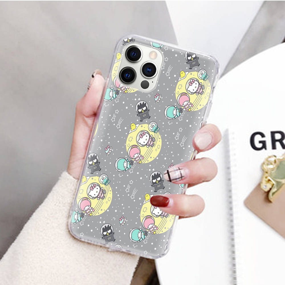 JZ11 Hello Kitty Friend Прозрачный чехол для Samsung A04 A14 A23 M33 M53 Realme 10 9 C35 C55 VIVO Y02 X80 Infinix Hot 30 Note 11 Tecno Spark 8P Pro