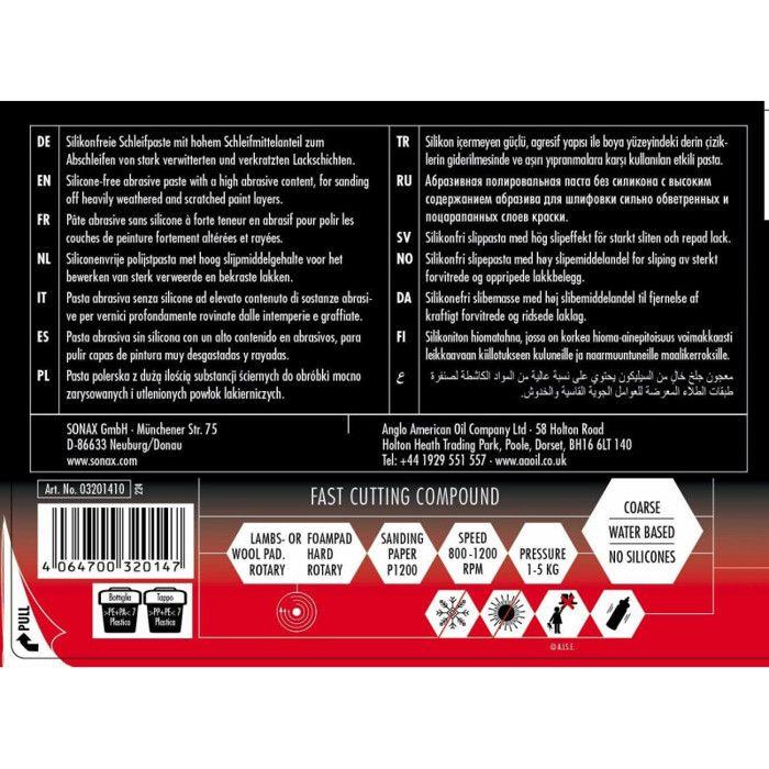 Polish - SONAX - Profiline SP06-02 - Sans silicone - Carrosserie - Flacon 250ml