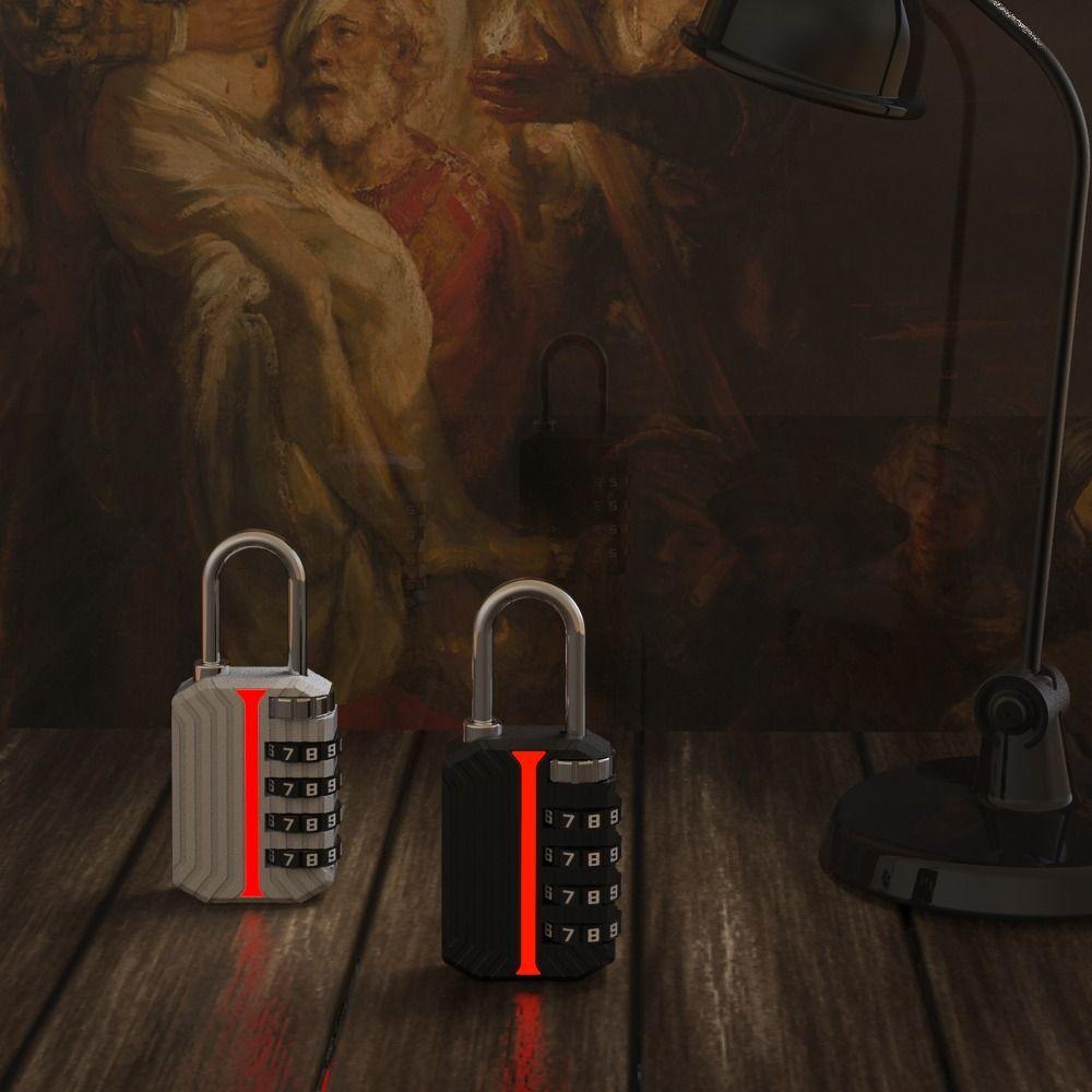 Навесной замок для шкафчика в общежитии, замок из цинкового сплава, замок-молния для рюкзака для путешествий