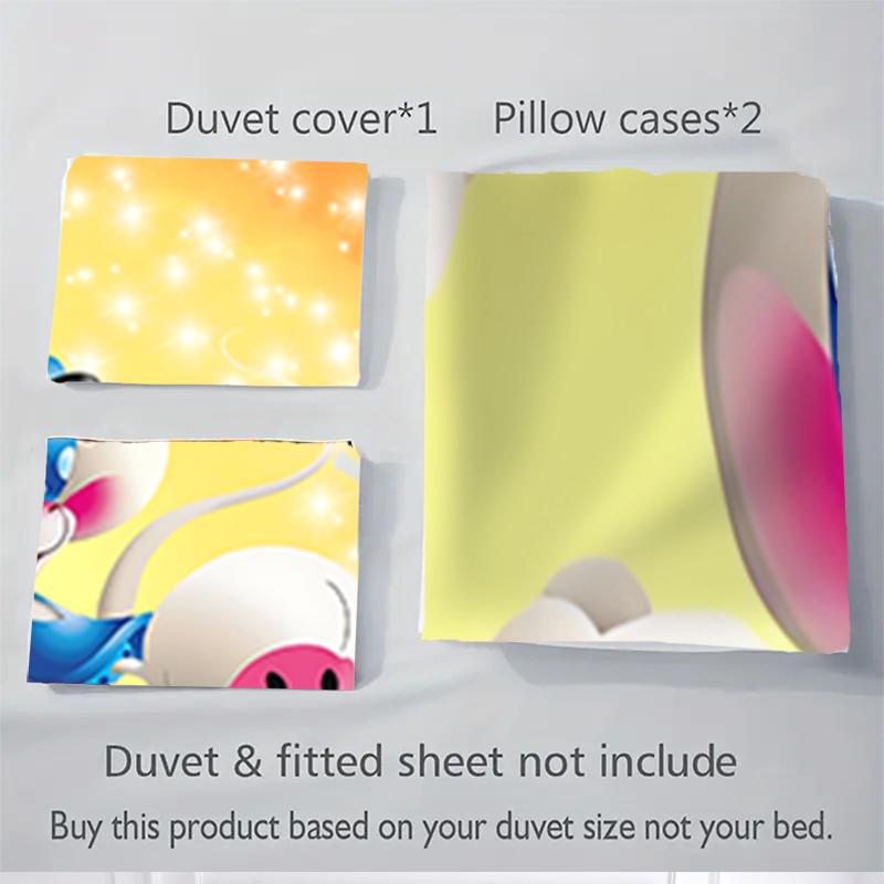 3Pcs Mice Festive Embrace Bedding Sets For All Sizes New 3D Printed Bed Cover Comforter Duvet Cover Pillowcase Bedroom Decoration
