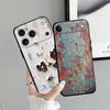 Funda Phone Cover Case for iPhone 13 Mini 12 7 8 14 17Air 15 Plus 11 X XS XR 17 16 Pro Max SE Retro Rust
