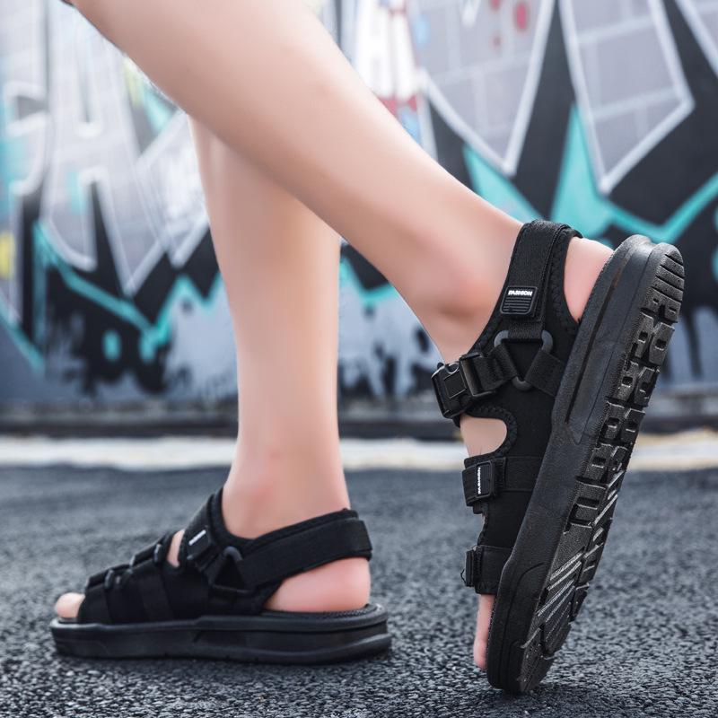 Мужские универсальные резиновые сандалии с нескользящей подошвой 2025: Дышащая, Устойчивая к запаху Повседневная Спортивная Пляжная Обувь