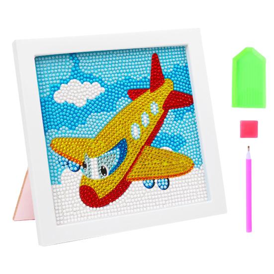 Полный комплект алмазной живописи с рамкой Яркий цвет Блестящая мультяшная тема DIY