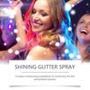 Блестящий спрей с блестками, долговечный спрей с блестками для волос, тела, кожи и одежды, водостойкий и приятный для кожи, 120 мл