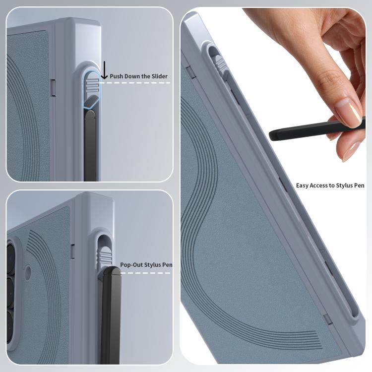 Protective Case for Samsung Galaxy Z Fold7 5G VIETAO Cool Pro Series Privacy Tempered Glass Full-Cover Guard Phone Case