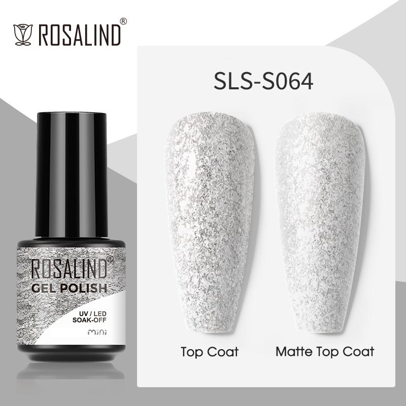 ROSALIND Гель-лак с блестками, полуперманентный гель-лак «кошачий глаз» для ногтей, замачиваемый УФ-гель-лак, гель-лак для дизайна ногтей