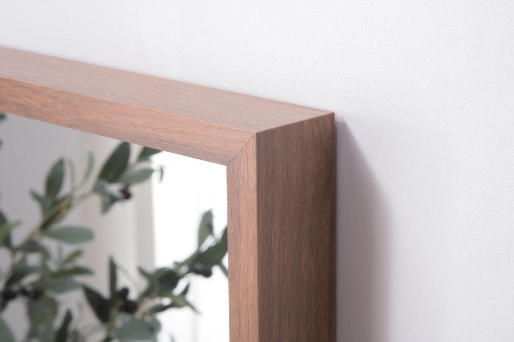 Azumaya-kk AZUMAYA Mirror, Large, Walnut Color, MU-034WAL