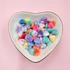 Heart Acrylic Beads Jewelry Making 8.5*9mm Loose Beads Necklace Bracelet Pendant 50Pcs AB Color DIY For