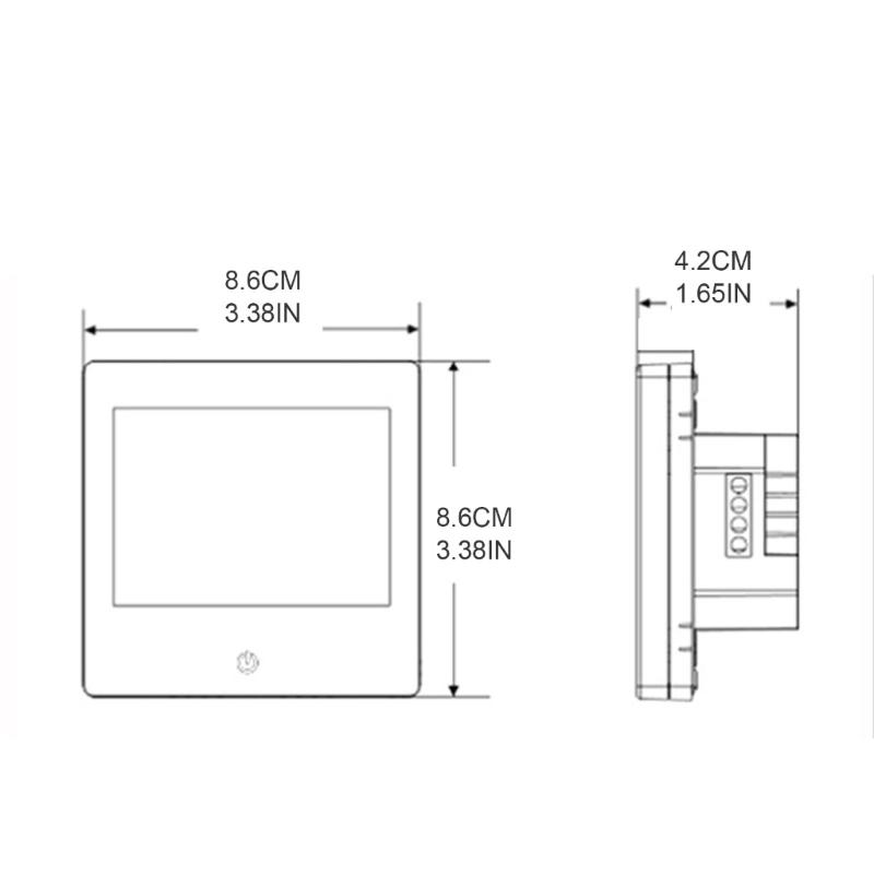 Домашний подогрев пола Водяной WiFi Электрический термостат Tuya Temp Remote Controll