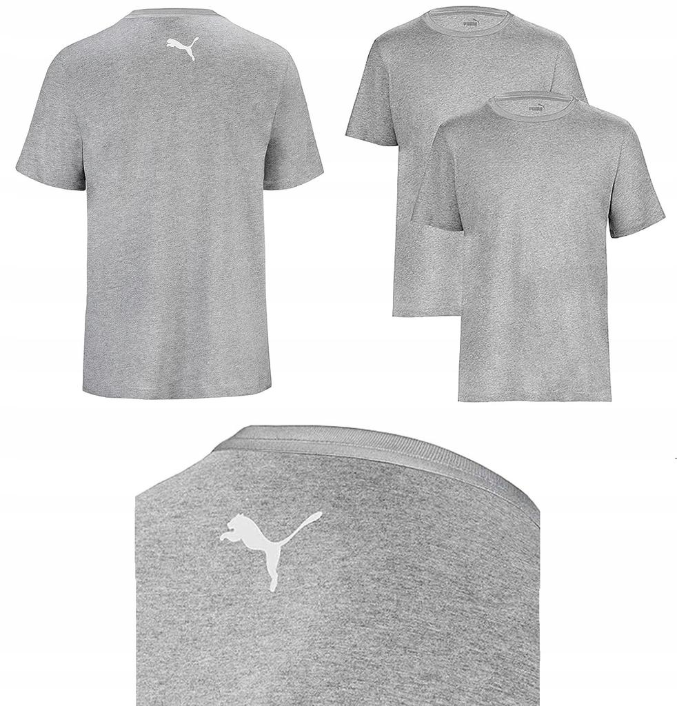 P94 Men'S Tshirt Short Sleeve Cotton Grey Puma Size L