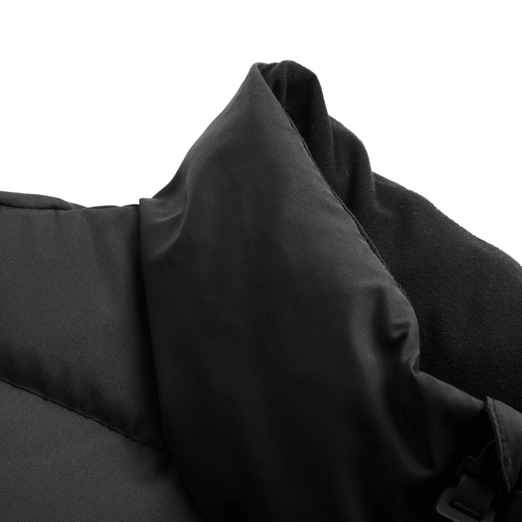 Li-Ning Water-Resistant Solid Color Stand Collar Zipper Comfortable Casual Versatile Short Winter Down Jacket Men Jacket Black AYMU097-1