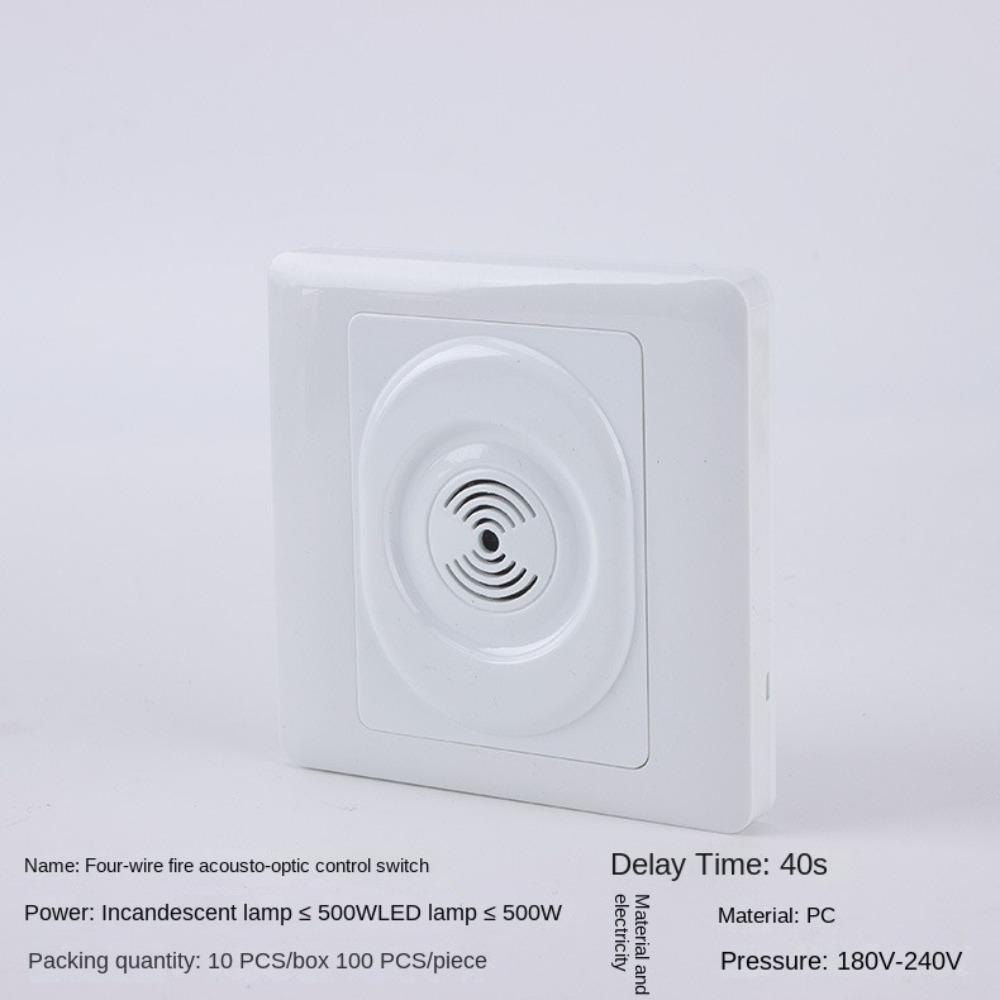 Dust Prevention Lighting Voice Control Switch Concealed Installation Durable Sound Voice Sensor Switch Universal Connection