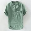 Men's Loose Casual Green Half Sleeve Summer T-Shirt