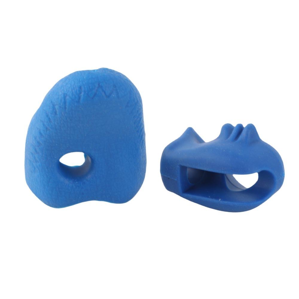 4PCS Blue Violin Bow Grip Guide Rubber Violin Correction Postures Grip For ViolinTraining