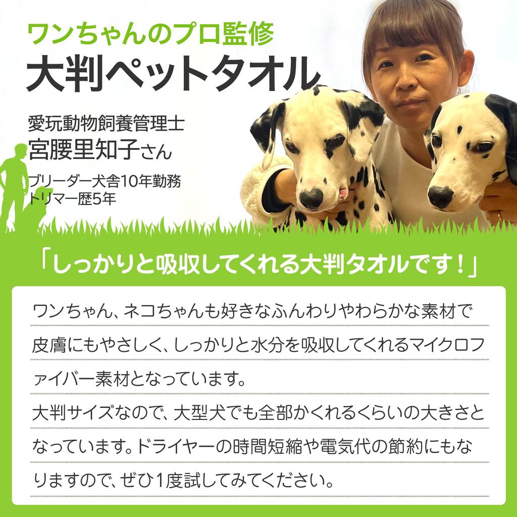 By a Pet Animal Care Luluben Pet Absorbent Towel Microfiber Extra Thick Bath Dog Cat 70cmx140cm [Supervised Manager] (Light Beige)