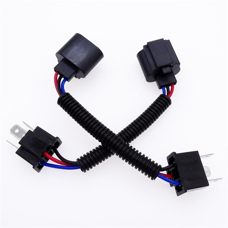 1 пара для H4 «папа» на H13, автомобильная USB-разъема, автомобильный светодиодный кабель для преобразования фар, соединительный провод, автомобильный адаптер для косичек, аксессуары для проводов