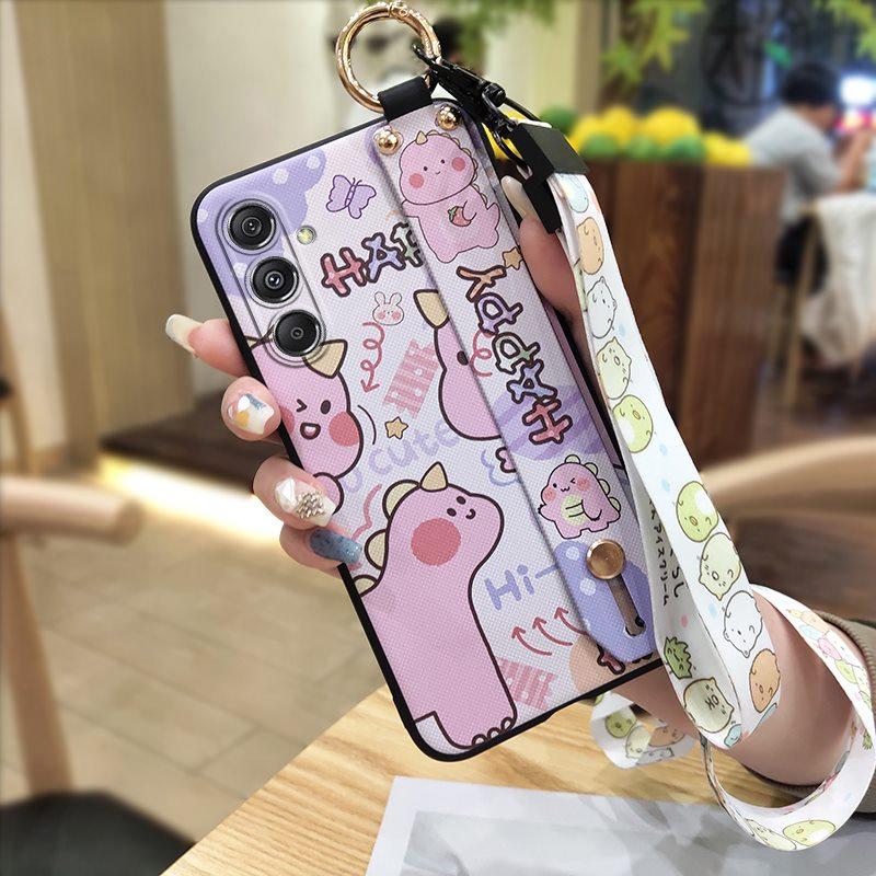 Wrist Strap Fashion Design Phone Case For Samsung Galaxy M34 5G/SM-M346B Soft Case Phone Holder Back Cover Protective