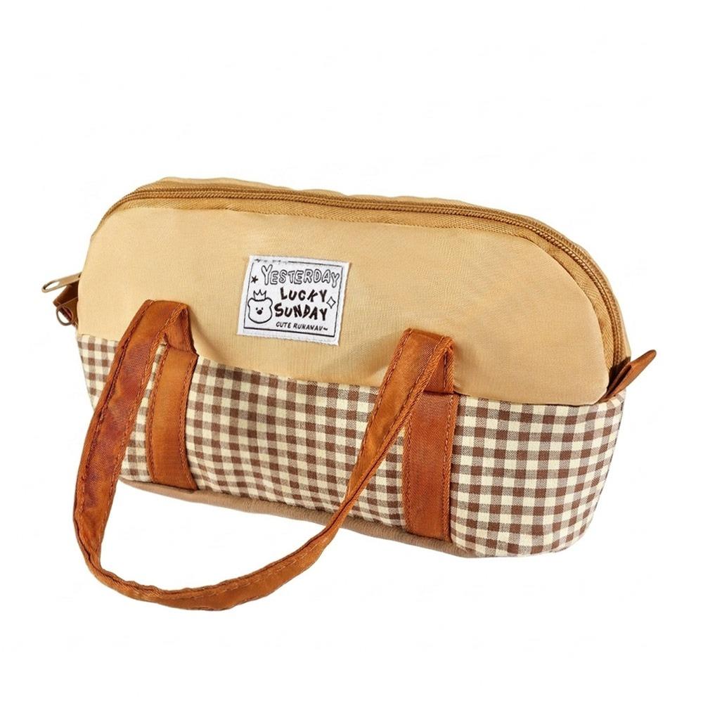 Color-blocking Pencil Case Large Capacity Stationery Bag Durable Pencil Pouch School Office