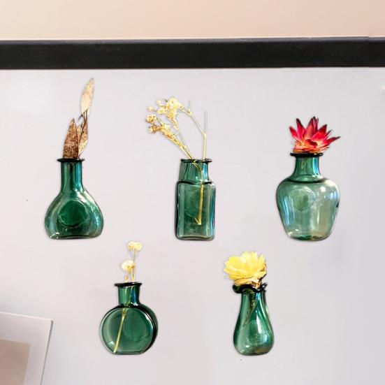 5/10Pcs Mini Vase Refrigerator Magnet DIY Home Office Kitchen Locker